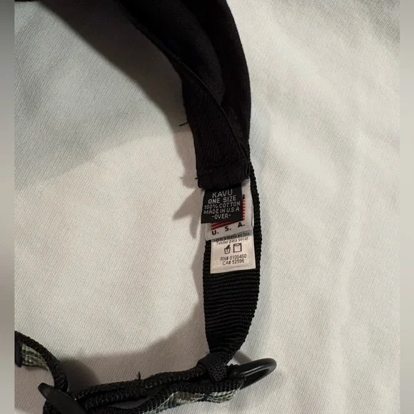 Kavu Black and Green Patterned Adjustable Strapvisor - Picture 3 of 4